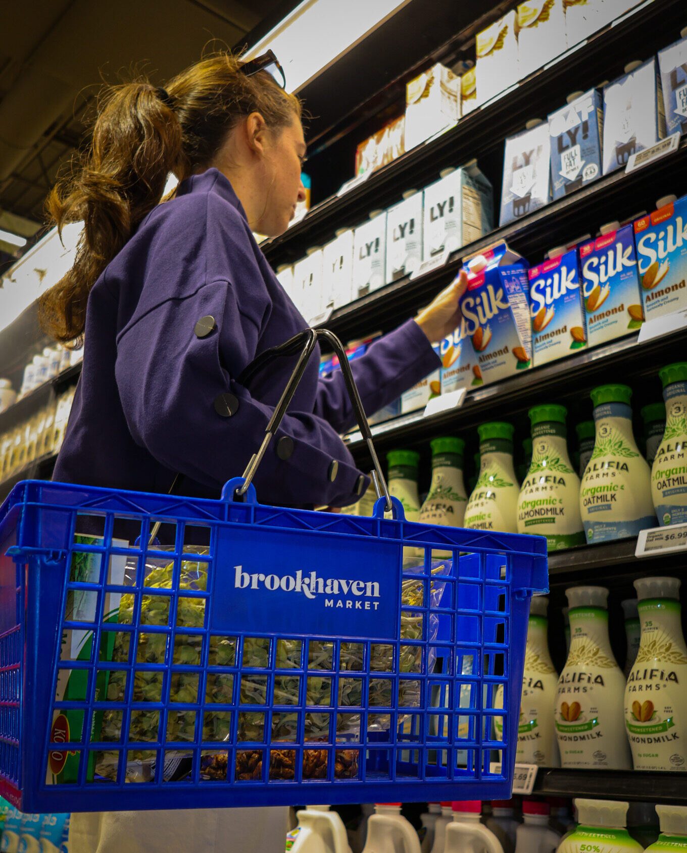 Brookhaven Market — shopper with branded basket